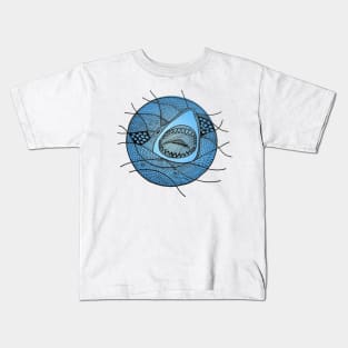 Shark attack in water Kids T-Shirt